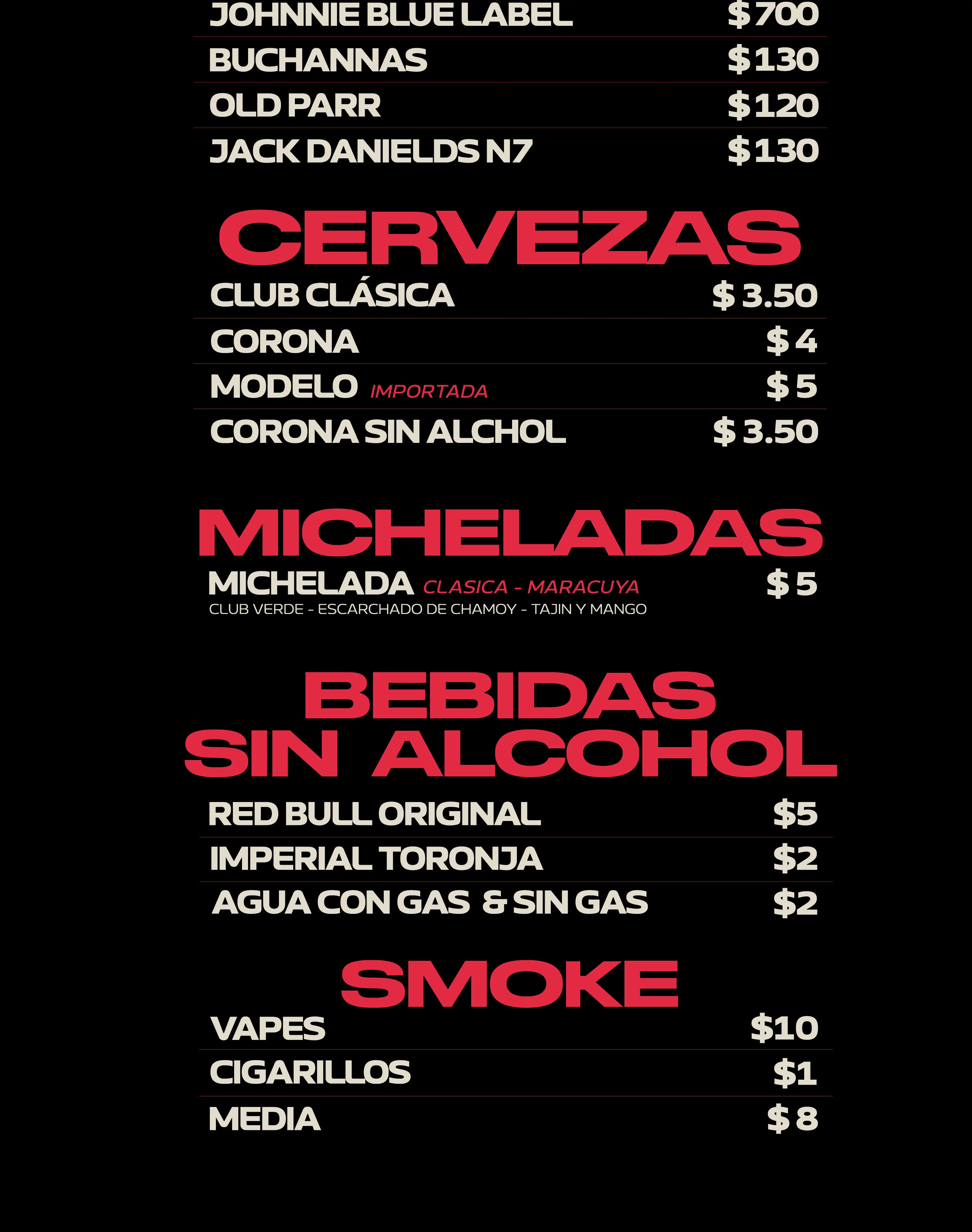 MAD Menu Section 5